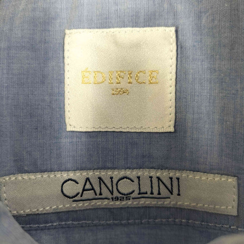 エディフィス EDIFICE CANCLINI カッタウェイL/Sシャツ メンズ import:S
