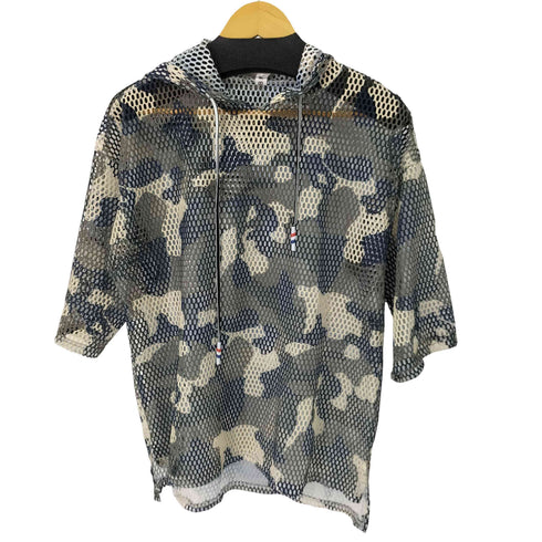 MBH 総柄メッシュフーディ レディース
