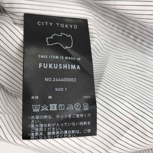 CITY TOKYO High density ストライプシャツ メンズ JPN:1
