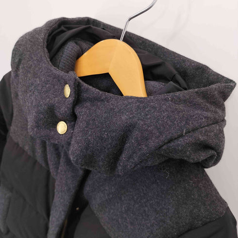 マッキントッシュフィロソフィー MACKINTOSH PHILOSOPHY ウール切替 フーディーダウンジャケット レディース 40
