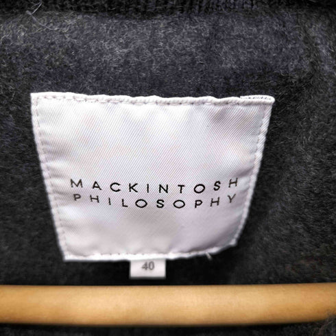 マッキントッシュフィロソフィー MACKINTOSH PHILOSOPHY ウール切替 フーディーダウンジャケット レディース 40