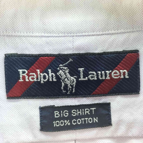 ラルフローレン RALPH LAUREN BIG SHIRT ポニー刺繍ボタンダウンシャツ メンズ