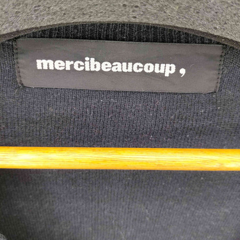 メルシーボークー mercibeaucoup 袖リボン リネン混カーディガン レディース JPN:1