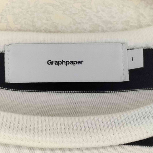 グラフペーパー Graphpaper Border S/S Tee メンズ JPN:1