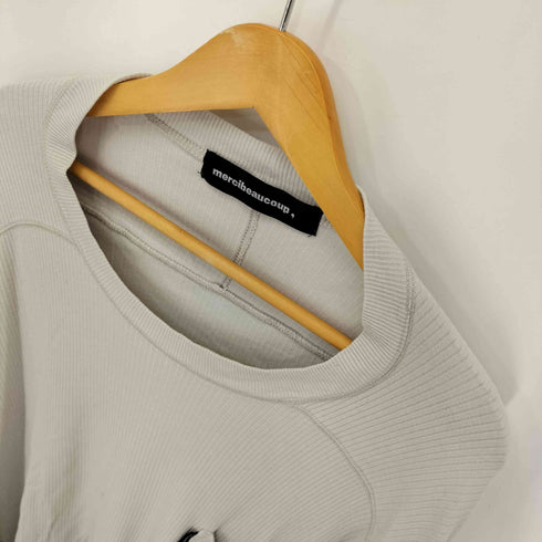 メルシーボークー mercibeaucoup ポケット リブ L/S カットソー レディース JPN:1