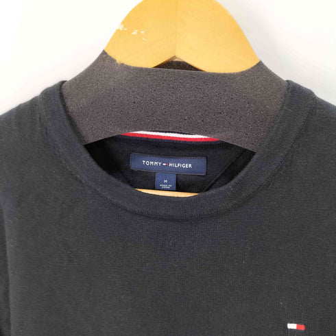 トミーヒルフィガー TOMMY HILFIGER ロゴ刺繍クルーネックリブニットセーター メンズ JPN:M