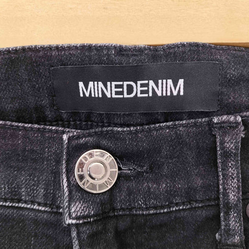 マインデニム MINEDENIM スキニーブラックデニムパンツ レディース JPN:3