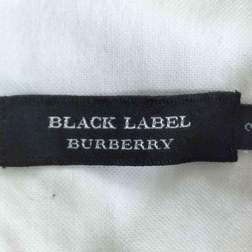 バーバリーブラックレーベル BURBERRY BLACK LABEL ロゴ刺繍 ポケット ボタンダウンシャツ メンズ JPN:3