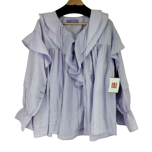 wee9s big collar frill blouse レディース FREE