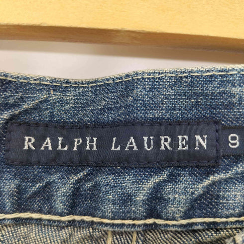 ラルフローレン RALPH LAUREN 00S ストーンウォッシュ加工 USNAVY デニムベイカーパンツ レディース 9
