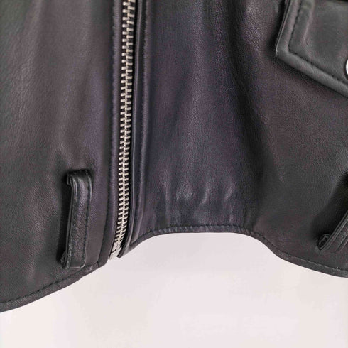 ザラ ZARA フェイクレザーダブルライダースジャケット メンズ JPN:M