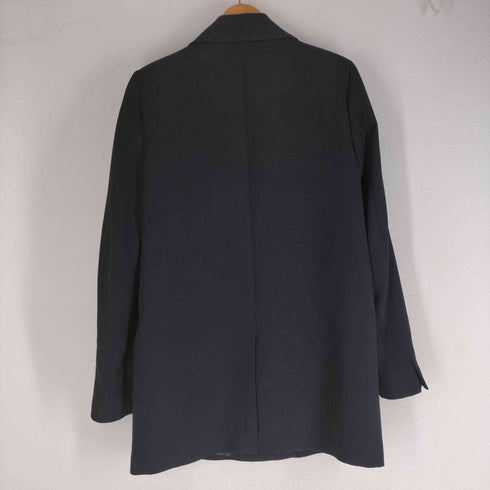 ザラ ZARA フルイドブレザー ダブルブレスト テーラードジャケット パワーショルダー レディース import:M