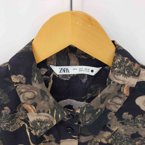 ザラ ZARA フローラルプリントシャツドレス レディース JPN:S