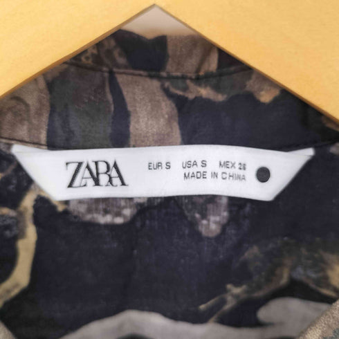 ザラ ZARA フローラルプリントシャツドレス レディース JPN:S