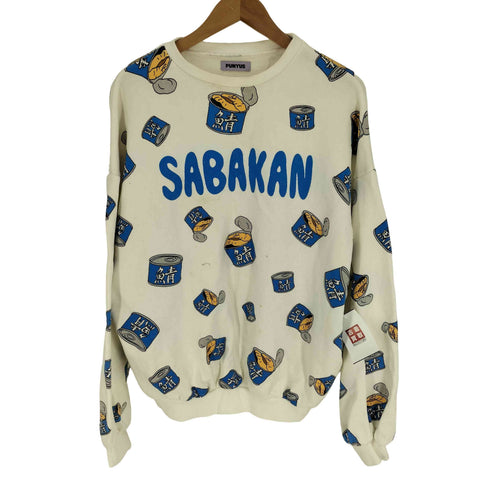 プニュズ PUNYUS 19AW フード総柄スウェット GYOZA SABAKAN ODEN KABOCHA レディース JPN:3