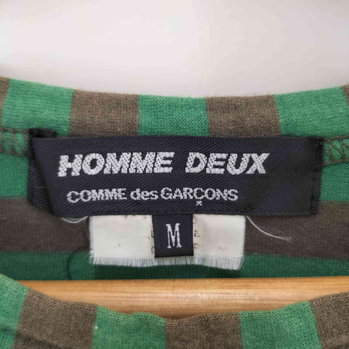 コムデギャルソンオムドゥ COMME des GARCONS HOMME DEUX AD2017 ストライプ柄長袖カットソー レディース JPN:M