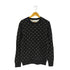 カルバンクライン CALVIN KLEIN CKロゴ 総柄 ウール混 アクリル クルーネックニット メンズ import:M