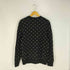 カルバンクライン CALVIN KLEIN CKロゴ 総柄 ウール混 アクリル クルーネックニット メンズ import:M