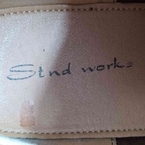 Stnd works 本革カウレザーモックトゥクラシックワークブーツ メンズ JPN:27