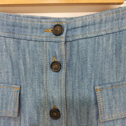 マックスアンドコー MAX & CO. BOUTIQUE フロントボタン デニム ミニスカート レディース JPN:44