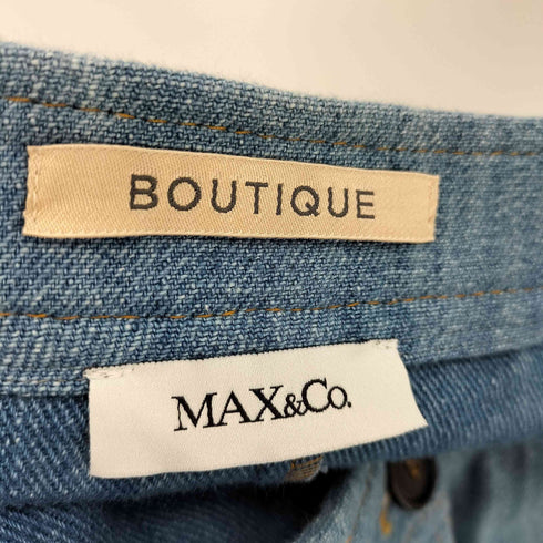 マックスアンドコー MAX & CO. BOUTIQUE フロントボタン デニム ミニスカート レディース JPN:44