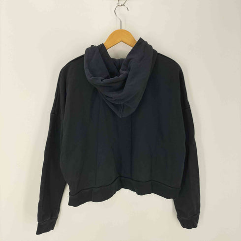 リーバイス Levis ショート丈ロゴプリントプルオーバーパーカー レディース JPN:M