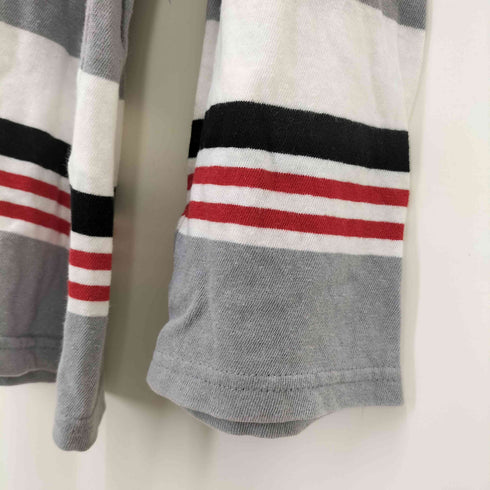 メゾンキツネ MAISON KITSUNE 胸ワッペン ボーダー ロンT メンズ JPN:M