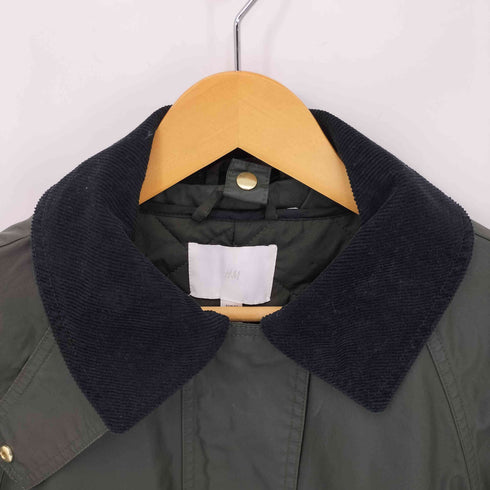 エイチアンドエム H&M コーデュロイ切替 ライナー付きロングコート レディース import:XS