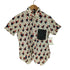 ブラックコムデギャルソン BLACK COMME des GARCONS AD2013 プリント加工 ニワトリ ドット 総柄 S/S シャツ メンズ JPN:S