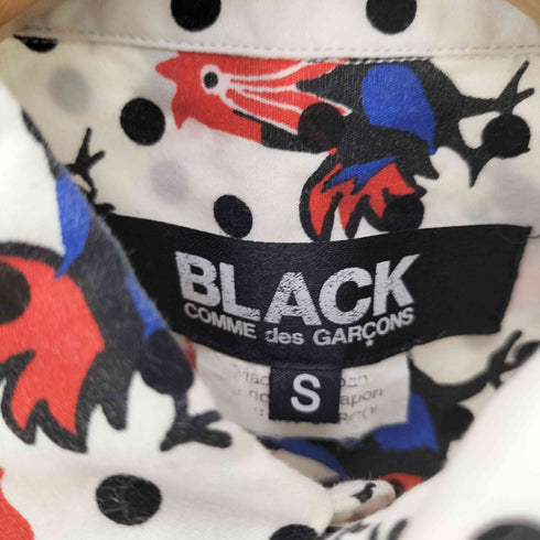 ブラックコムデギャルソン BLACK COMME des GARCONS AD2013 プリント加工 ニワトリ ドット 総柄 S/S シャツ メンズ JPN:S