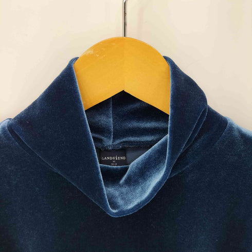 ランズエンド LANDS END ベロアタートルネックカットソー レディース JPN:M