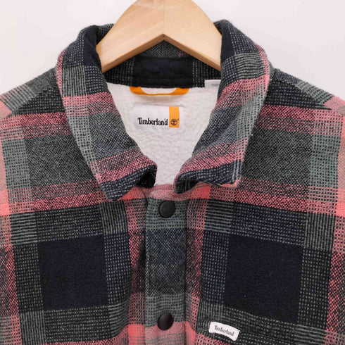 ティンバーランド Timberland チェック柄 裏ボア コットン ジャケット メンズ import:XL