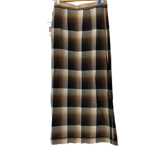 メゾンミハラヤスヒロ Maison MIHARA YASUHIRO 23AW オンブレチェックロングスカート Ombre Check Skirt レディース 36