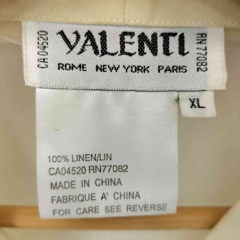 VALENTI 花刺繍 リネン シアー L/S シャツ レディース import:XL