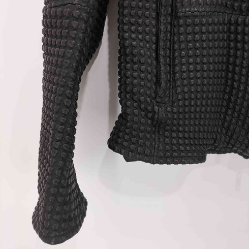 アルマーニコレツィオーニ ARMANI COLLEZIONI エンボス加工シングルライダース ラムレザージャケット メンズ 52