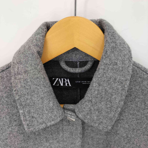 ザラ ZARA スプラッシュメタルボタン オーバーサイズ シャツジャケット メンズ XS