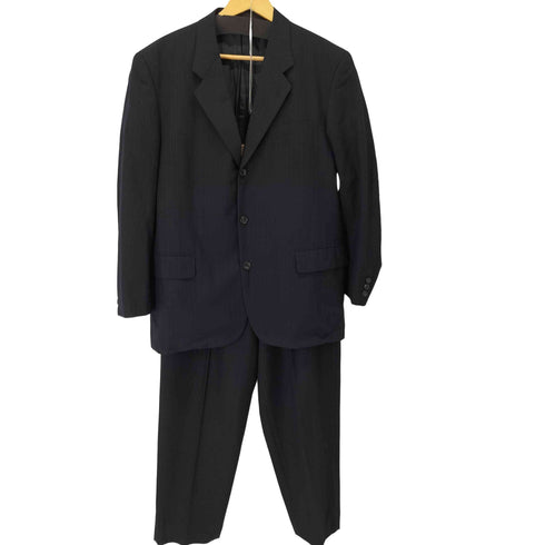 コムデギャルソンオム COMME des GARCONS HOMME 97AW 田中オム ストライプ3Bテーラードジャケット 2タックスラックス セットアップ メンズ L