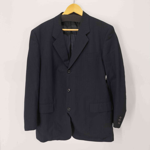 コムデギャルソンオム COMME des GARCONS HOMME 97AW 田中オム ストライプ3Bテーラードジャケット 2タックスラックス セットアップ メンズ L