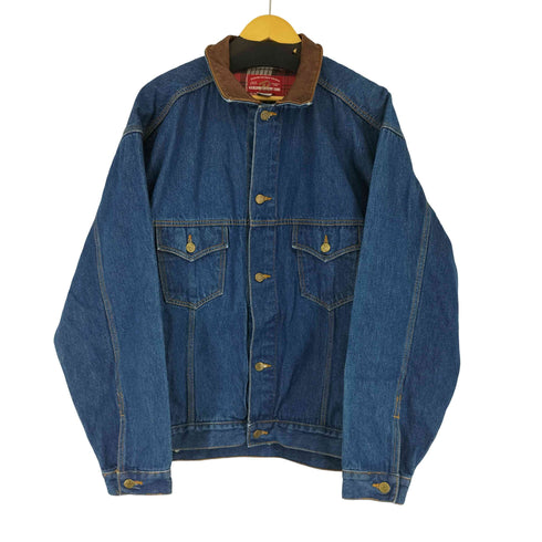 マルボロカントリーストア marlboro country store トラッカーデニムジャケット 襟レザー メンズ JPN:XL