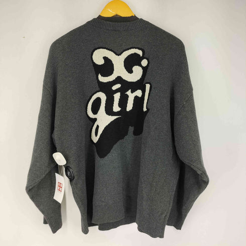 エックスガール X-girl 24AW POP LOGO JACQUARD KNIT TOP レディース ONE SIZE
