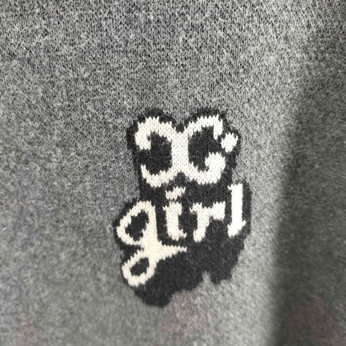 エックスガール X-girl 24AW POP LOGO JACQUARD KNIT TOP レディース ONE SIZE