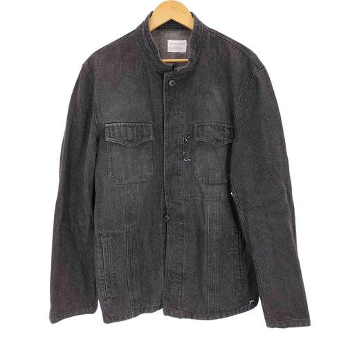 ヘルムートラング HELMUT LANG 比翼スタンドカラーデニムジャケット メンズ