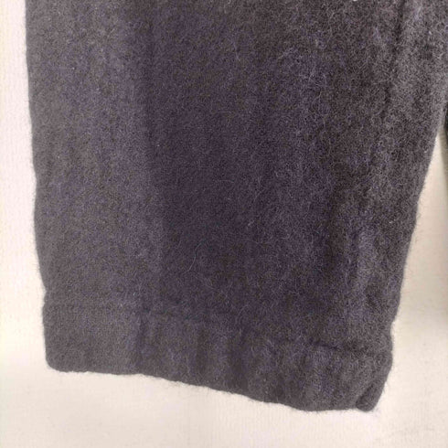 ブラックコムデギャルソン BLACK COMME des GARCONS 24aw ウールブレンド バイカラーデザイン ストレートレッグ イージーパンツ メンズ JPN:S