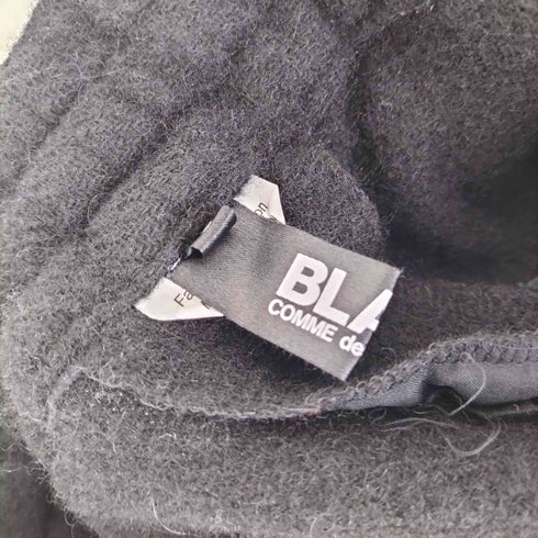 ブラックコムデギャルソン BLACK COMME des GARCONS 24aw ウールブレンド バイカラーデザイン ストレートレッグ イージーパンツ メンズ JPN:S