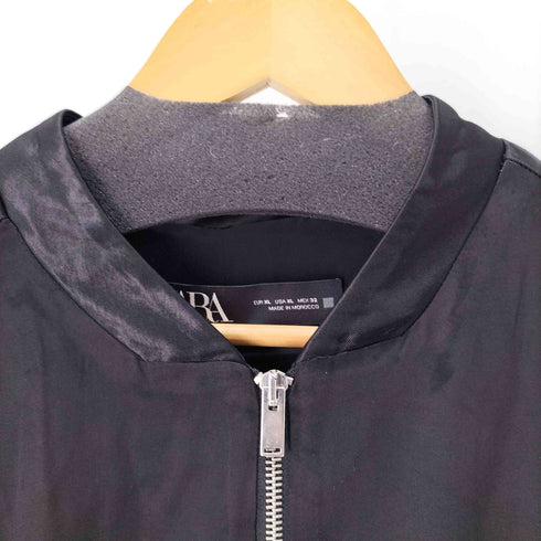 ザラ ZARA クロップドレーヨンブルゾン レディース import:XL