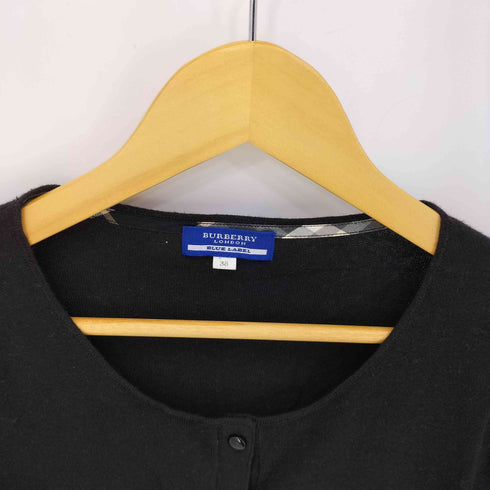 バーバリーブルーレーベル BURBERRY BLUE LABEL シルク混 バックリボン カーディガン レディース 38