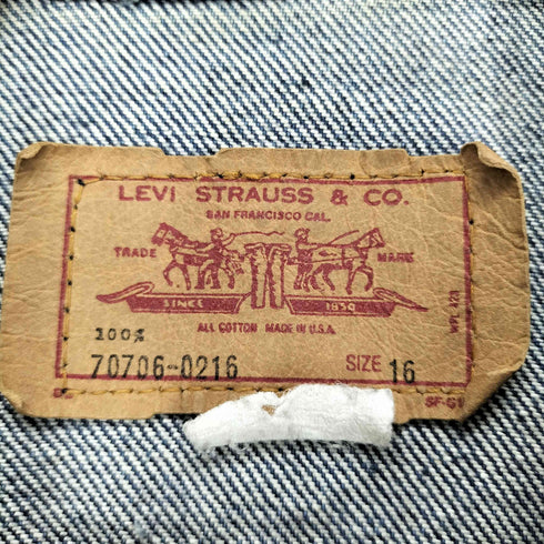 リーバイス Levis 70706-0216 3rd 濃紺 デニムジャケット レディース 16