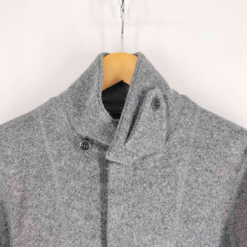 ヘルムートラング HELMUT LANG ナイロン混 比翼 ジップステンカラーコート チンスト メンズ M