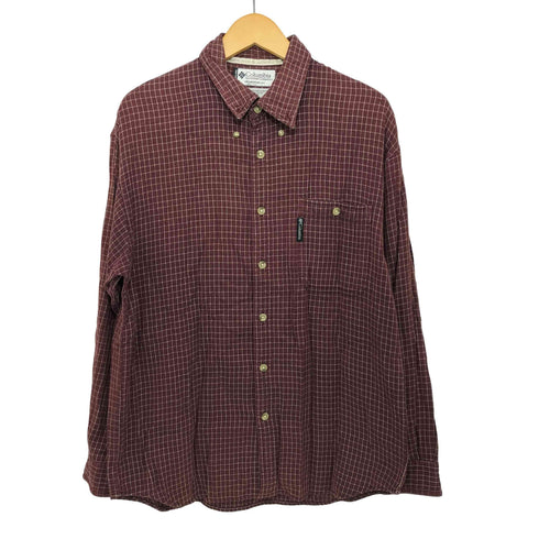 コロンビアスポーツウェア Columbia Sportswear 00s チェック柄 L/Sシャツ メンズ import:M