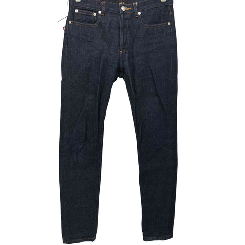 アーペーセー A.P.C. PETIT NEW STANDARD ボタンフライ テーパード デニムパンツ メンズ US:28-29